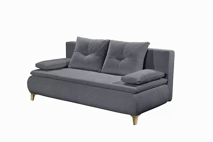 freiraum Schlafsofa MAGNUS LUX.3DL, Liegefläche 162x207cm, anthrazit - 202x günstig online kaufen