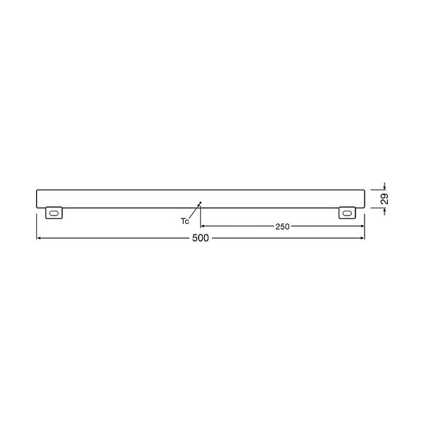 OSRAM LED-Linienlampe S14s 4,7W Röhre 2.700K 50cm matt dim günstig online kaufen