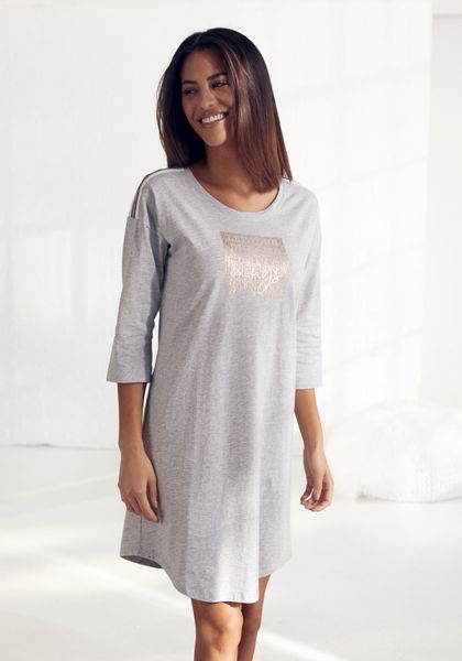 Vivance Dreams Nachthemd mit abgerundetem Saum günstig online kaufen