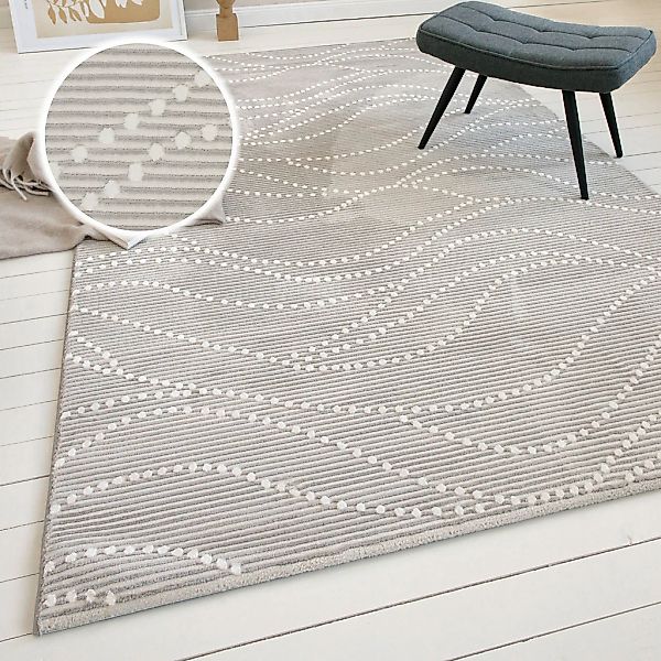 OTTO home Teppich "Adlee" rechteckig 12 mm Höhe Kurzflorteppich, gewebt, ge günstig online kaufen