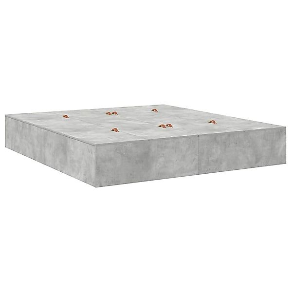 vidaXL Bett Bettgestell Betongrau 200 x günstig online kaufen