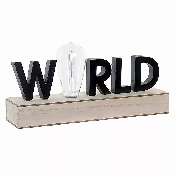 Leuchtende Dekoration Dkd Home Decor World Schwarz Holz Mdf (34 X 8 X 16 Cm günstig online kaufen