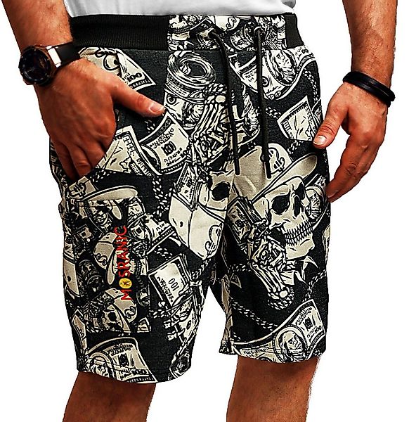RMK Trainingsshorts Herren Short Sport kurze Hose Sommer Gothic Skull Toten günstig online kaufen