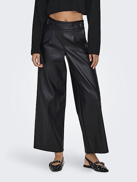 ONLY Stoffhose ONLBINA FAUX LEATHER WIDE PANT BF O günstig online kaufen
