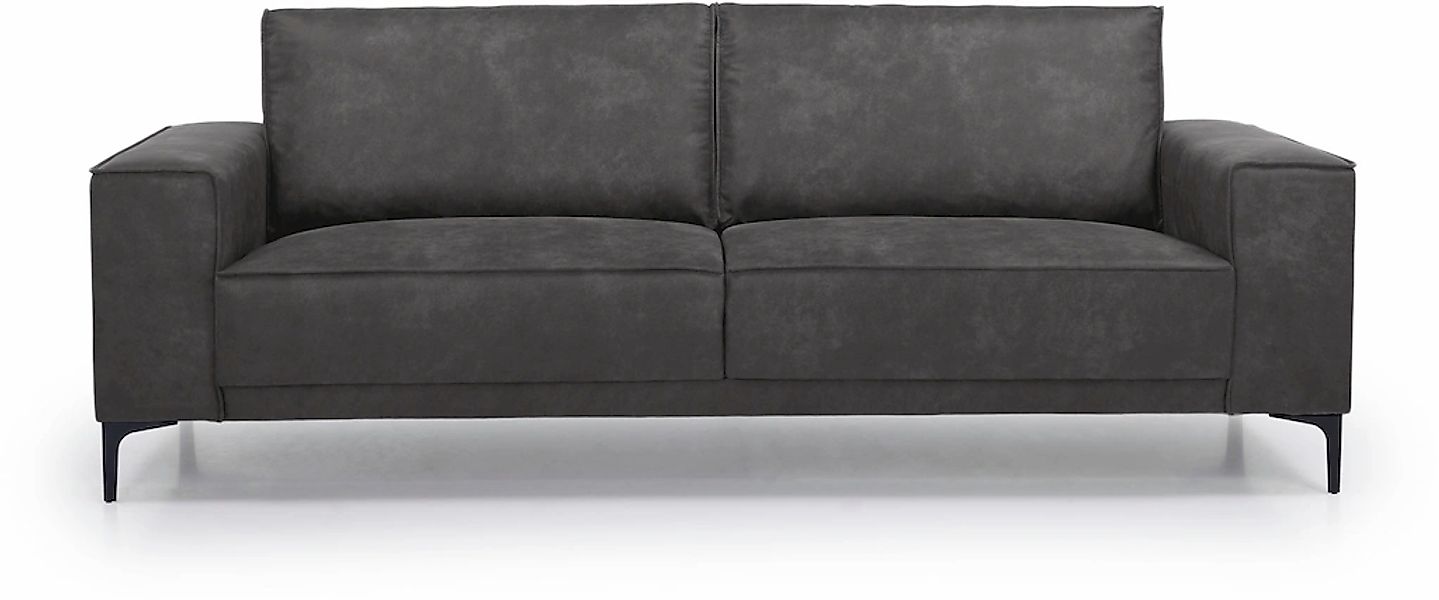 Places of Style 3-Sitzer "3er Sofa Oland, Struktur, Flachgewebe, Luxus-Micr günstig online kaufen