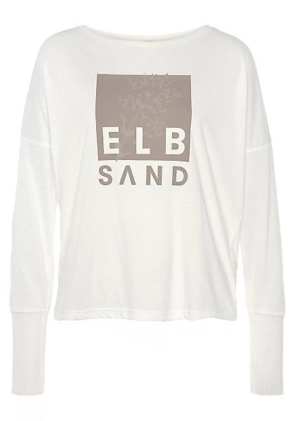 Elbsand Langarmshirt mit Logodruck günstig online kaufen