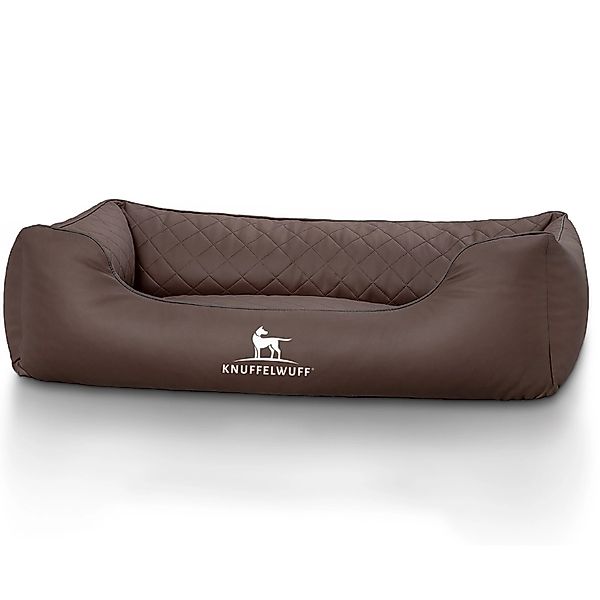 Knuffelwuff Hundebett Milan Kunstleder XXL 120 x 85cm Braun günstig online kaufen