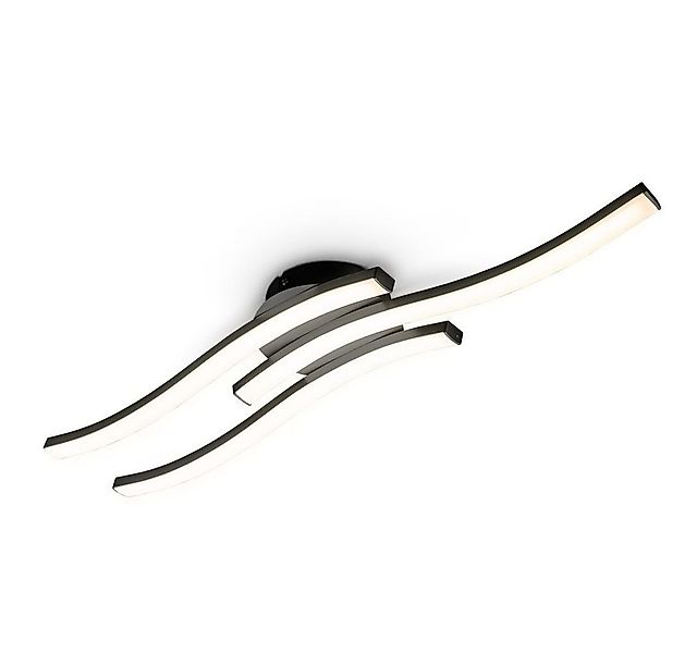 B.K.Licht Deckenleuchte moderne LED Deckenlampe 3-flammig wellenförmig 56x1 günstig online kaufen