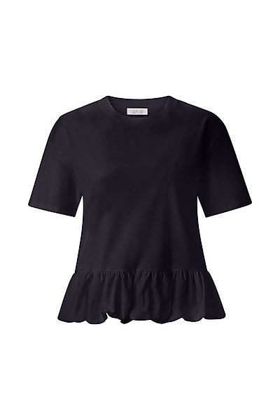 RICHROYAL T-Shirt mit tollem Volant, aus reiner Baumwolle günstig online kaufen
