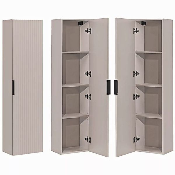 Lomadox Hochschrank ADELAIDE-56-CASHMERE Badschrank Seitenschrank, kaschmir günstig online kaufen