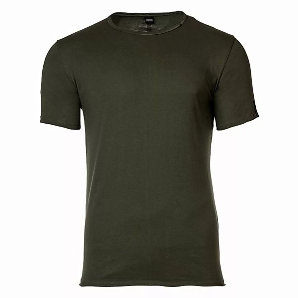 REPLAY Herren T-Shirt - 1/2-Arm, Rundhals, Baumwolle, Jersey, offene Kanten günstig online kaufen