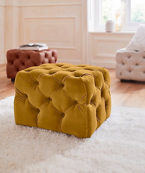 Guido Maria Kretschmer Home&Living Polsterhocker "Kalina", mit klassischer günstig online kaufen