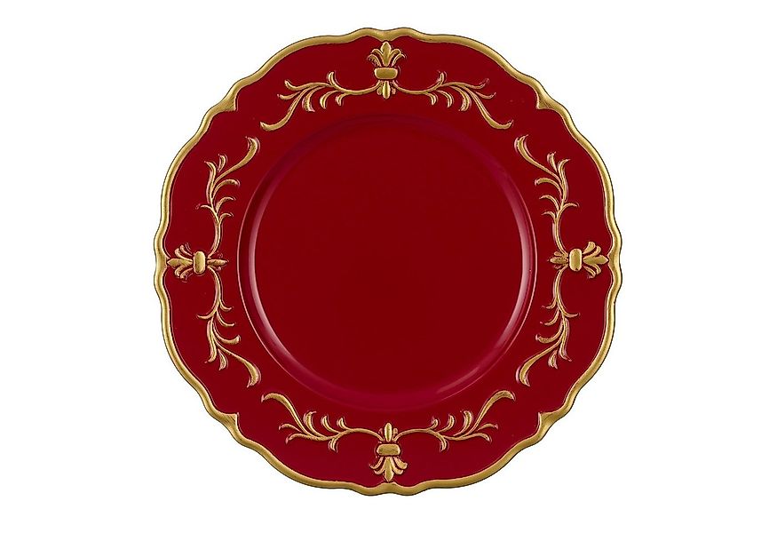 Annastore Platzset Platzteller aus Kunststoff im Antik-Finish Ø 32,5 cm, Au günstig online kaufen