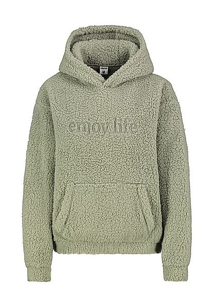 SUBLEVEL Fleecepullover Damen Teddyfleece Hoodie mit Kapuze und Stickerei F günstig online kaufen
