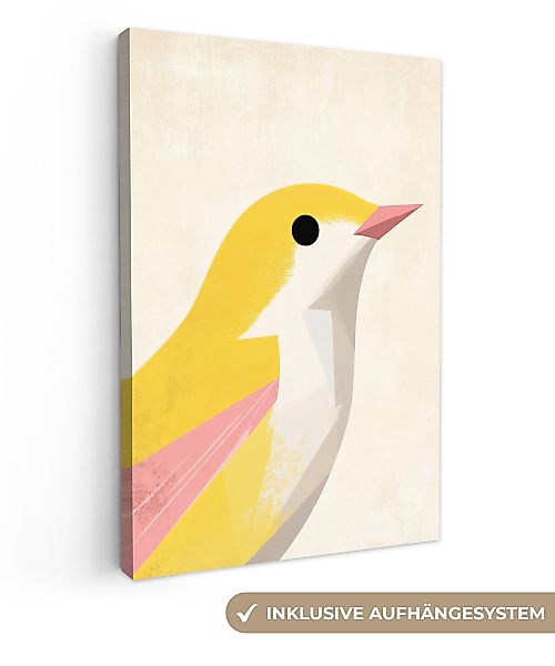 OneMillionCanvasses® Leinwandbild Vogel - Minimalistisch - günstig online kaufen