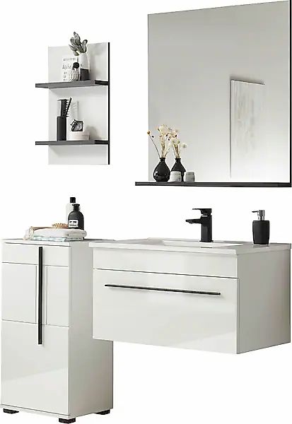 INOSIGN Badmöbel-Set »Cantara, Bad im modernen Design, 4-teiliges Badezimme günstig online kaufen