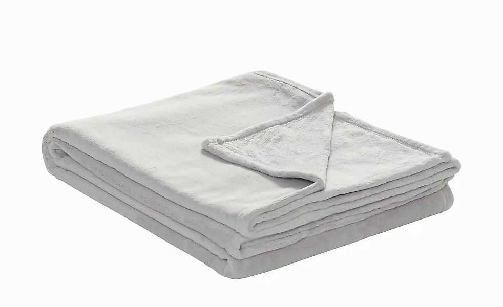 S.Oliver Kuschelsoft Decke  s.Oliver ¦ silber ¦ Synthetik ¦ Maße (cm): B: 1 günstig online kaufen