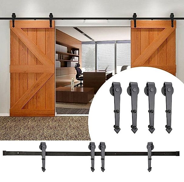 JEOBEST Schiebetür 366cm Schiebetürsystem Komplett-Set mit günstig online kaufen