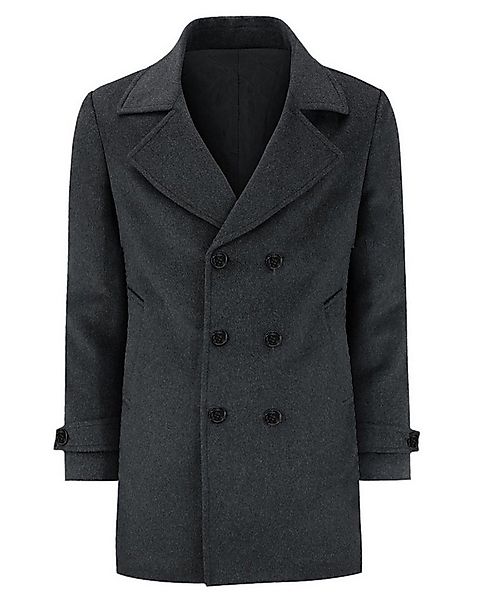 Allthemen Wollmantel Herren kurzer Wintermantel Zweireihige Cabanjacke Wint günstig online kaufen