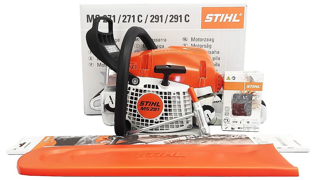 STIHL Benzin-Kettensäge MS 291 Benzin Motorsäge, Light 06 – 40cm, 3-tlg. günstig online kaufen