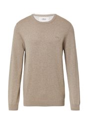 s.Oliver Strickpullover mit Logostickerei günstig online kaufen