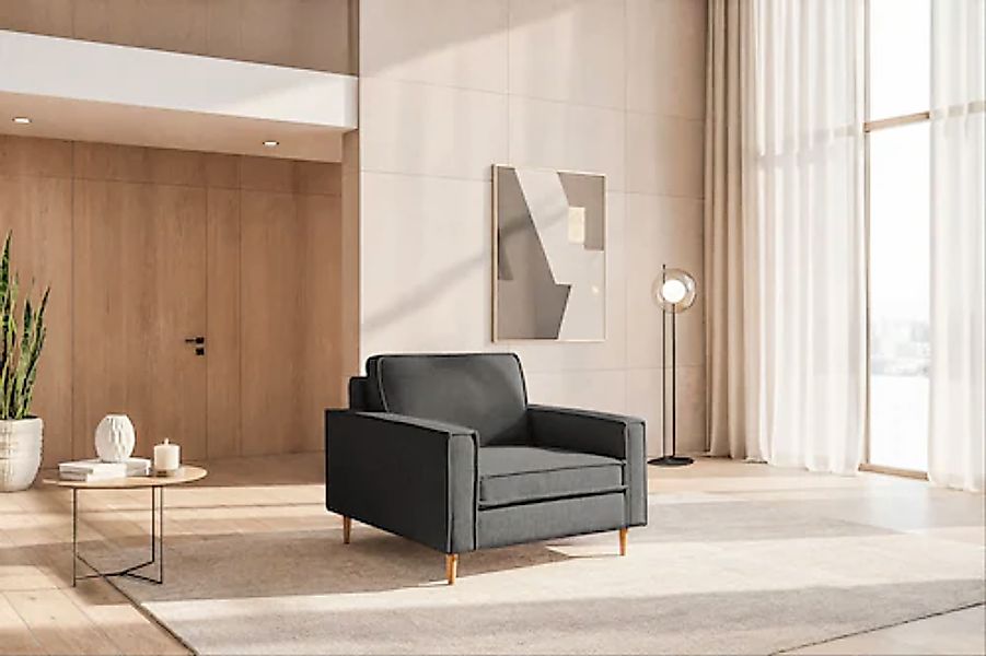 Home affaire Loveseat »Pinto Skandi 105 cm, Chenille, Struktur« günstig online kaufen