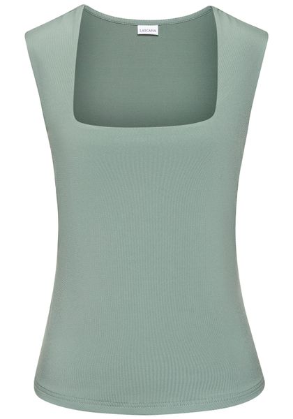 LASCANA Tanktop aus bügelfreiem Material, elegantes Basic-Top mit breiten T günstig online kaufen