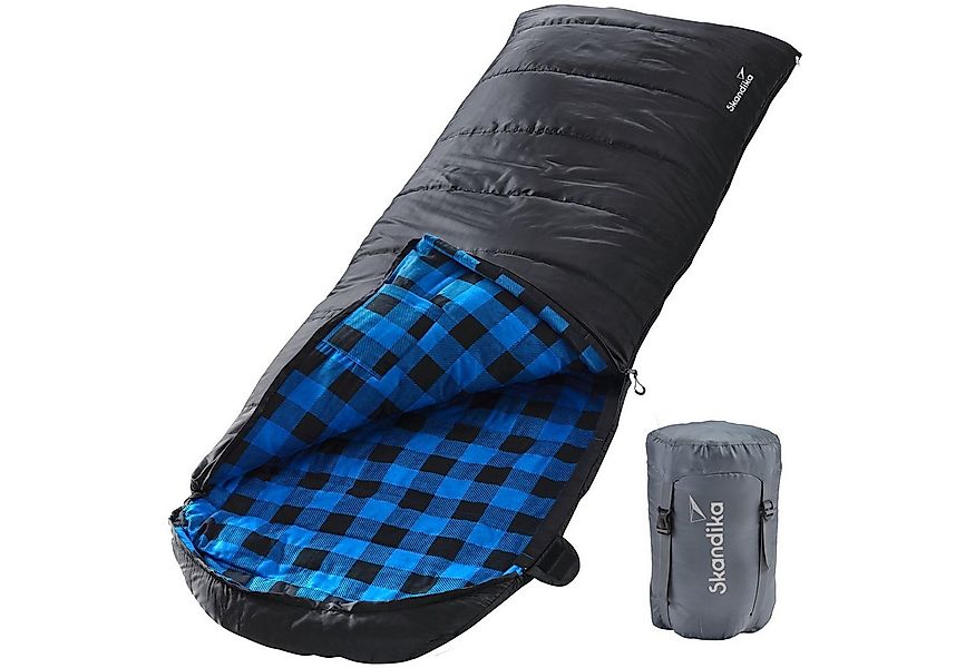 Skandika Deckenschlafsack Baumwollflanell, Deckenschlafsack, Koppelbar, Kop günstig online kaufen