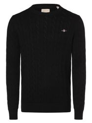 Gant Zopfstrickpullover aus Baumwolle Farbe dunkelblau Größe: 3XL günstig online kaufen