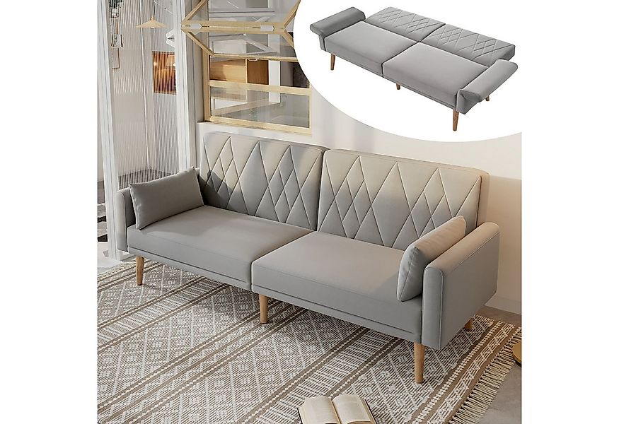 Merax Schlafsofa klappbar Zweisitzer-Sofa mit Schlaffunktion, Doppelsofa au günstig online kaufen