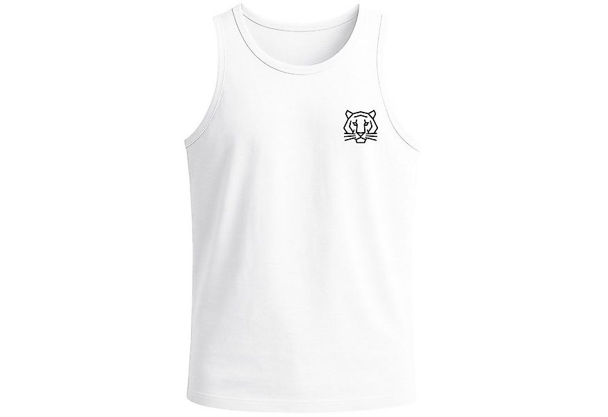 Neverless Tanktop Herren Tank-Top Print Logo Tiger Polygon Design Sommer Fa günstig online kaufen