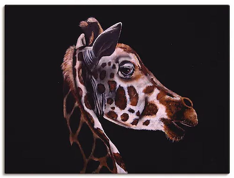 Artland Leinwandbild "Giraffen Portrait", Wildtiere, (1 St.), auf Keilrahme günstig online kaufen