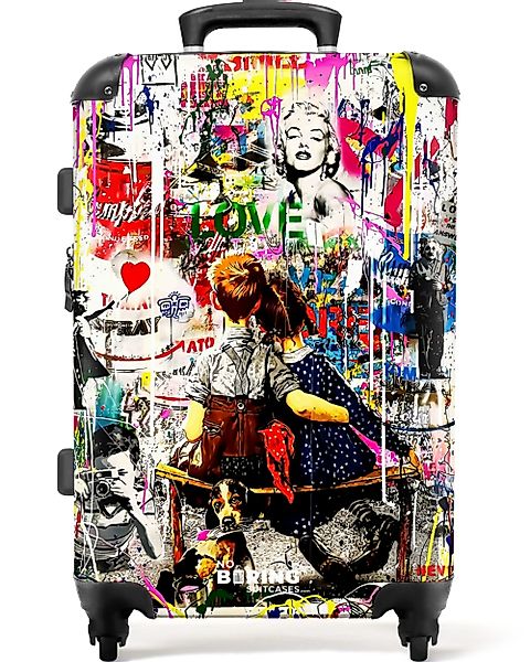 NoBoringSuitcases.com© Hartschalen-Trolley Bekannte Kunstwerke als bunte günstig online kaufen