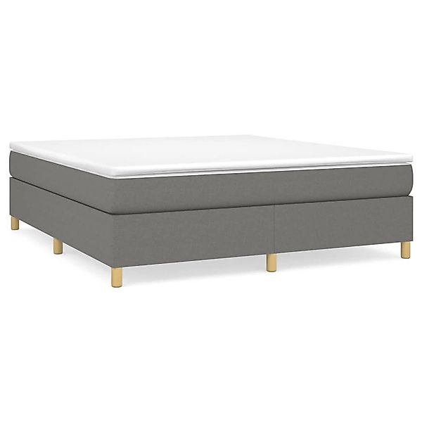 vidaXL Boxspringbett mit Matratze Dunkelgrau 180x200 cm Stoff1400150 günstig online kaufen