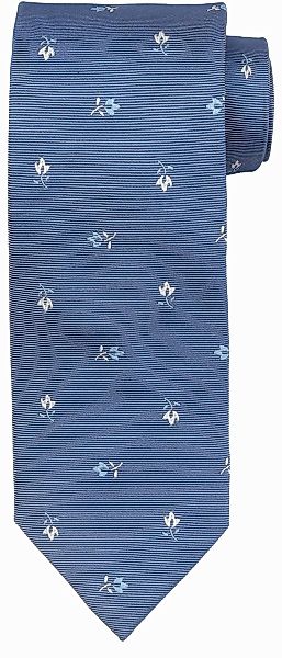 Suitable Krawatte Seide Blumen Blau   - günstig online kaufen