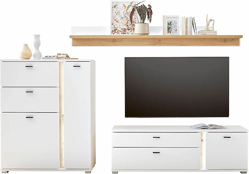 INOSIGN Wohnwand "LONG ISLAND" Set, 3 Stk. tlg. günstig online kaufen