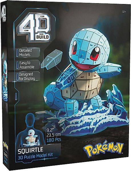 Spinmaster 3D-Puzzle 4D Build - Pokémon Schiggy - detailreicher 3D-Modellba günstig online kaufen