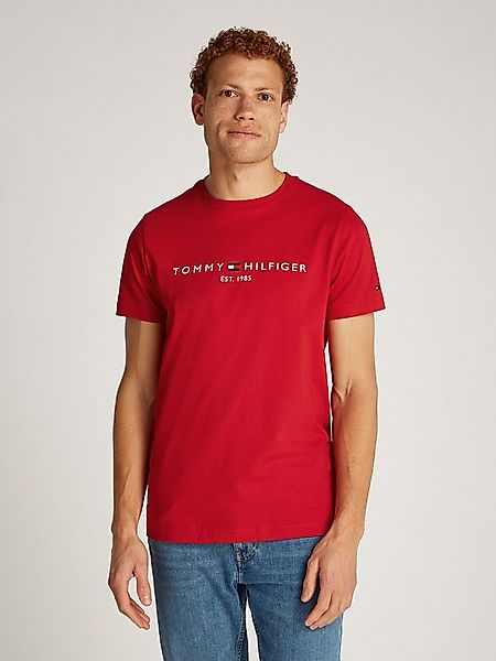 Tommy Hilfiger T-Shirt TOMMY LOGO TEE aus reiner Baumwolle günstig online kaufen