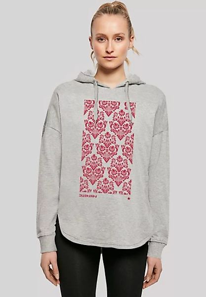 F4NT4STIC Kapuzenpullover Blumen Muster Rot Print günstig online kaufen