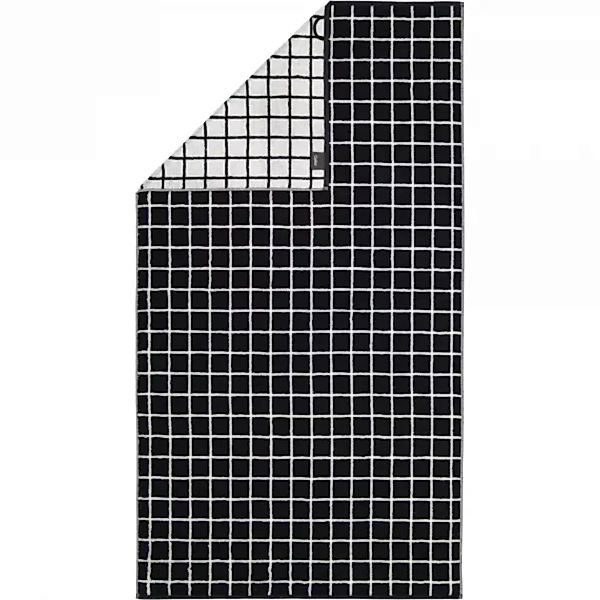 Cawö Zoom Karo 123 - Farbe: schwarz - 97 - Duschtuch 80x150 cm günstig online kaufen