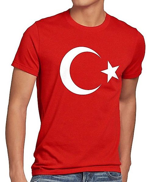 style3 T-Shirt Türkei Turkey Türkiye Flagge istanbul Flag Mond Stern rot er günstig online kaufen