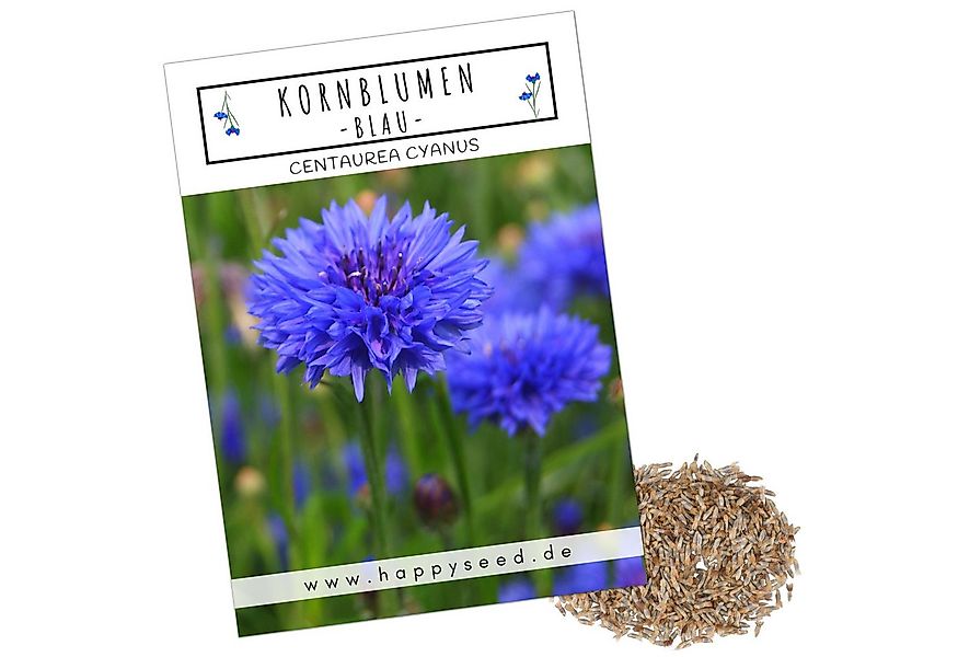 HappySeed Blumensamen Kornblumen Samen (Centaurea cyanus) - Blau, 1000 Korn günstig online kaufen