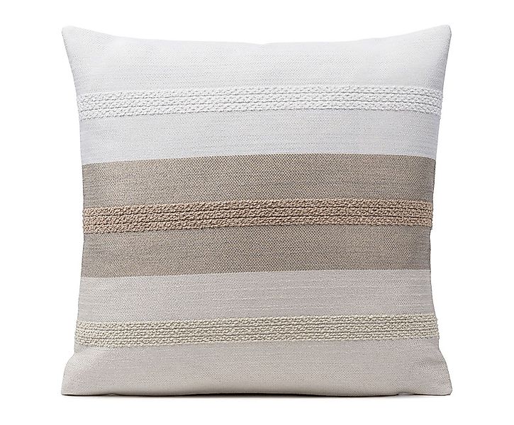 Gözze Kissenhüllen GÖZZE Kissenhülle MARTINI stein BH 40x40 cm grau günstig online kaufen