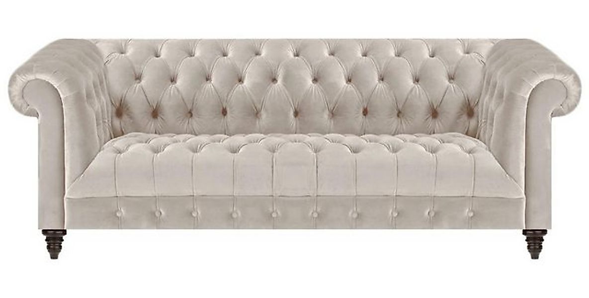 JVmoebel 3-Sitzer Beige Chesterfield Polstercouch Designer Dreisitzer Moder günstig online kaufen