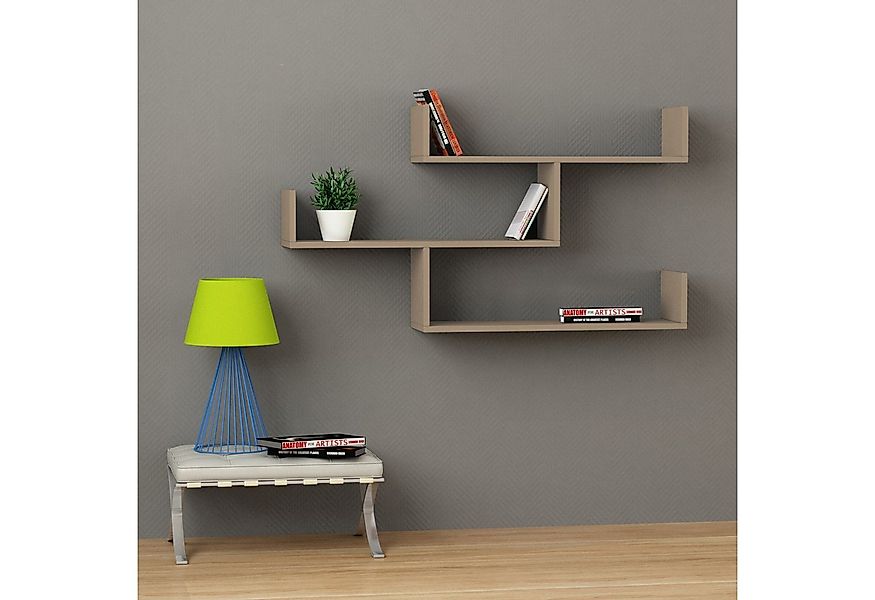 Decortie Bücherregal Tibet, Wandregal Modernes Bücherregal, 119 x 22 x 66,5 günstig online kaufen