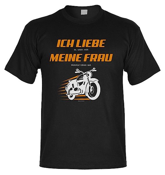 Bonvionn Print-Shirt Ich liebe es wenn meine Frau mich Motorrad fahren läss günstig online kaufen
