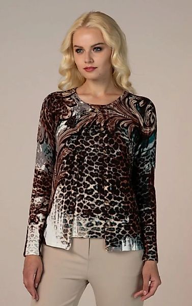 Passioni Cardigan Twinset mit einem Mix aus Leoparden- und Ziermustern günstig online kaufen