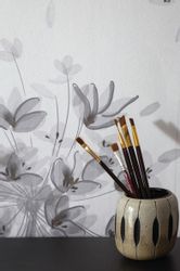 Schöner Wohnen Vliestapete 2 DD Floral Grau-Beige 270 x 212 cm FSC® günstig online kaufen