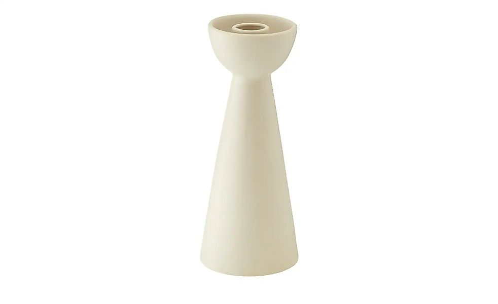 HOME STORY Kerzenhalter   ¦ weiß ¦ Porzellan ¦ Maße (cm): H: 21,7  Ø: 8.6 A günstig online kaufen