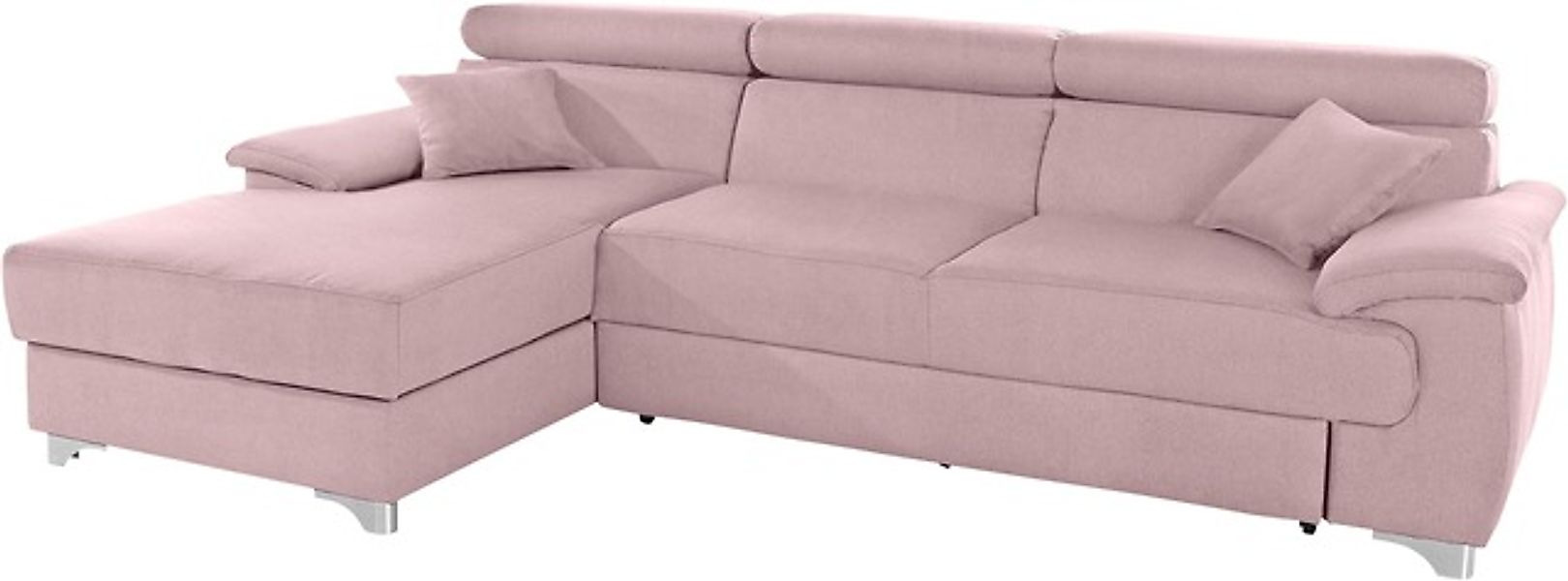 DOMO collection Ecksofa »Mira, inklusive Kopfteilverstellung für mehr Wohlf günstig online kaufen